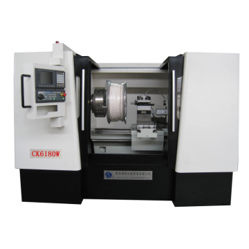 Economical Ck6180W Wheel CNC Lathe with Upgrade System